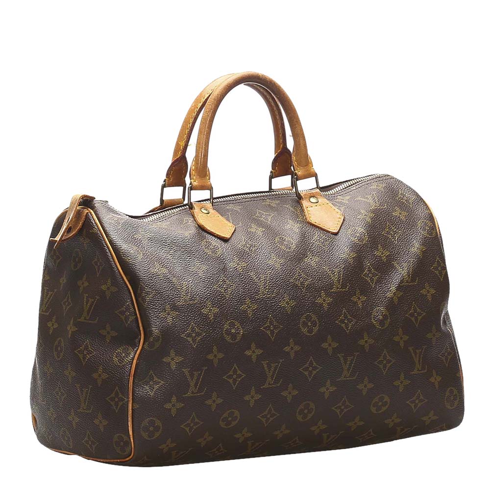 

Louis Vuitton Brown Monogram Canvas Speedy 35 Bag