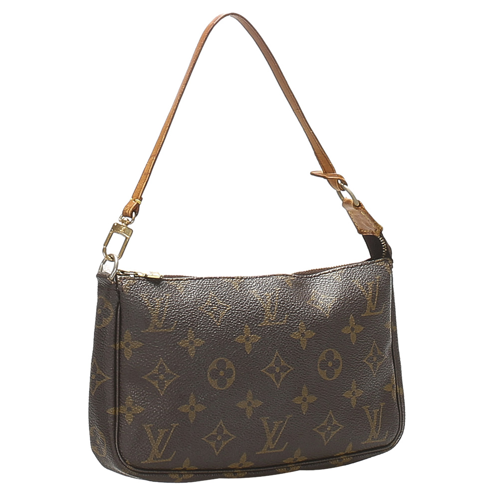 

Louis Vuitton Brown Monogram Canvas Pochette Accessoires Bag