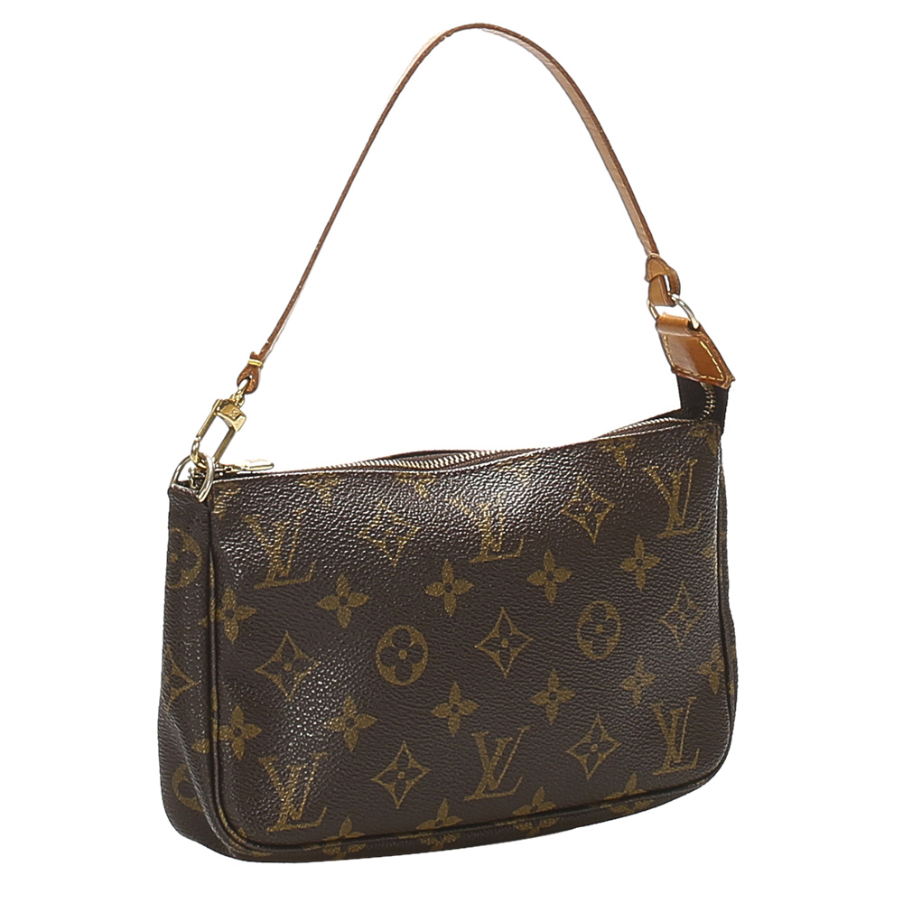 

Louis Vuitton Brown Monogram Canvas Pochette Accessoires Bag