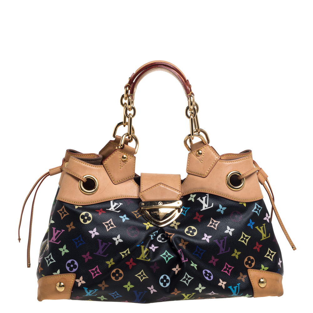 مملوكة مسبقًا Louis Vuitton Black Monogram Multicolore Canvas Ursula Bag