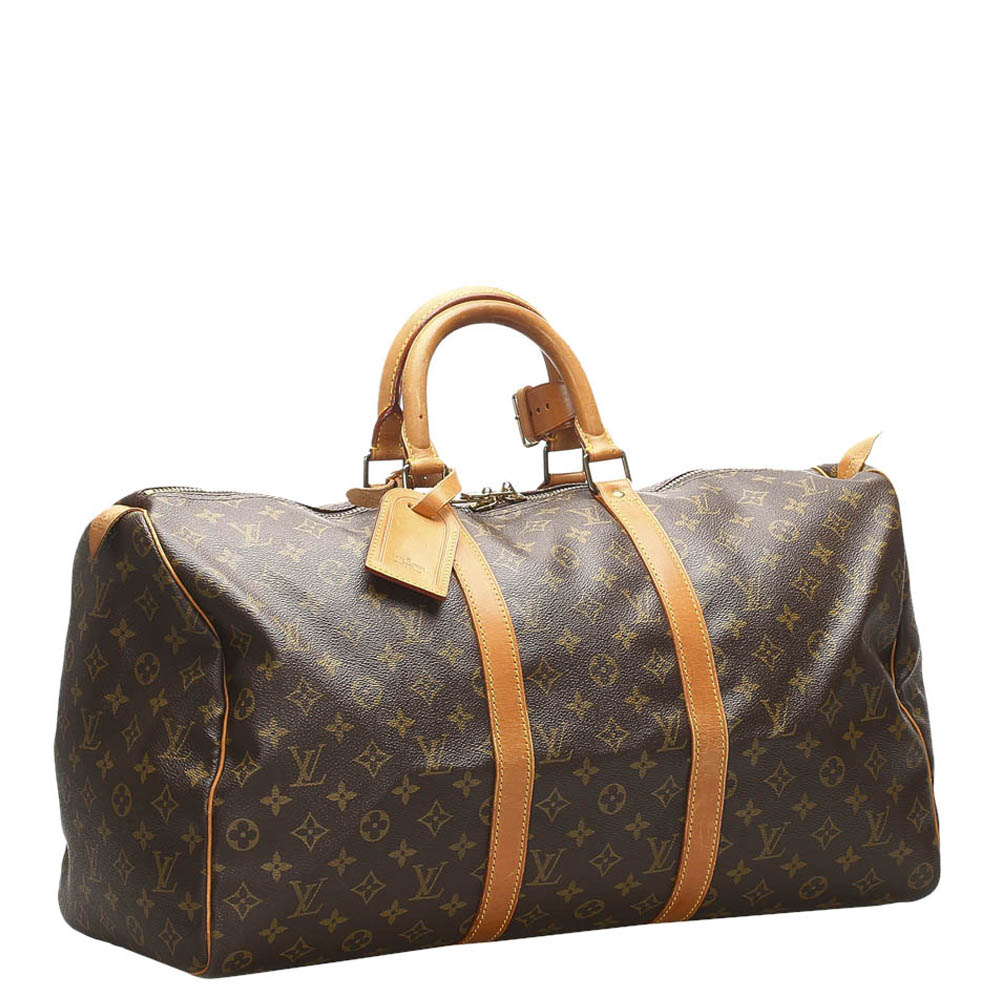 

Louis Vuitton Brown Monogram Canvas Keepall 50 Bag