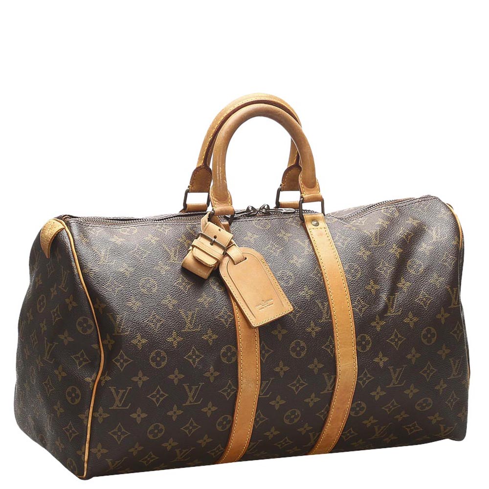

Louis Vuitton Brown Monogram Canvas Keepall 45 Bag