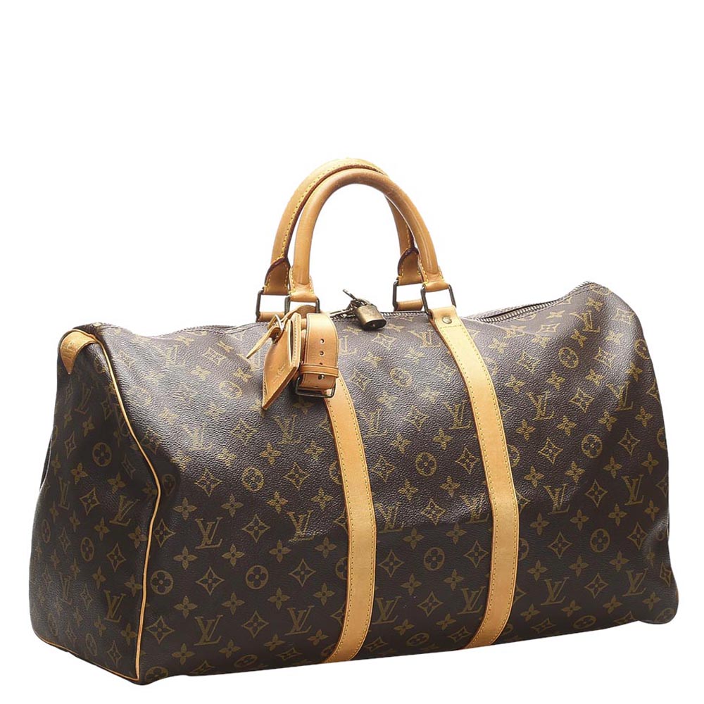 

Louis Vuitton Brown Monogram Canvas Keepall 50 Bag