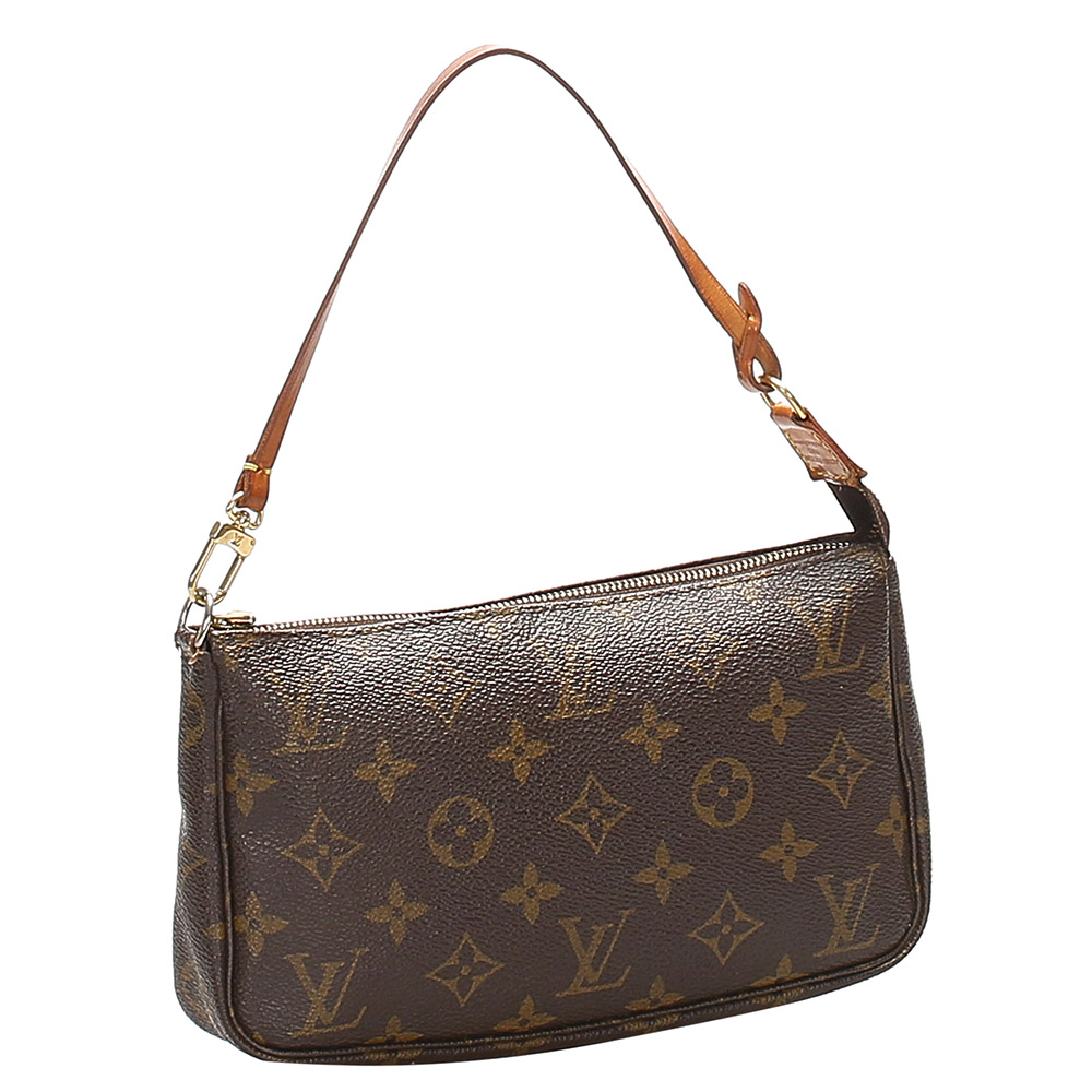 

Louis Vuitton Brown Monogram Canvas Pochette Accessoires Bag