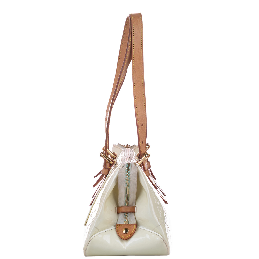 

Louis Vuitton White Monogram Vernis Rosewood Avenue Bag