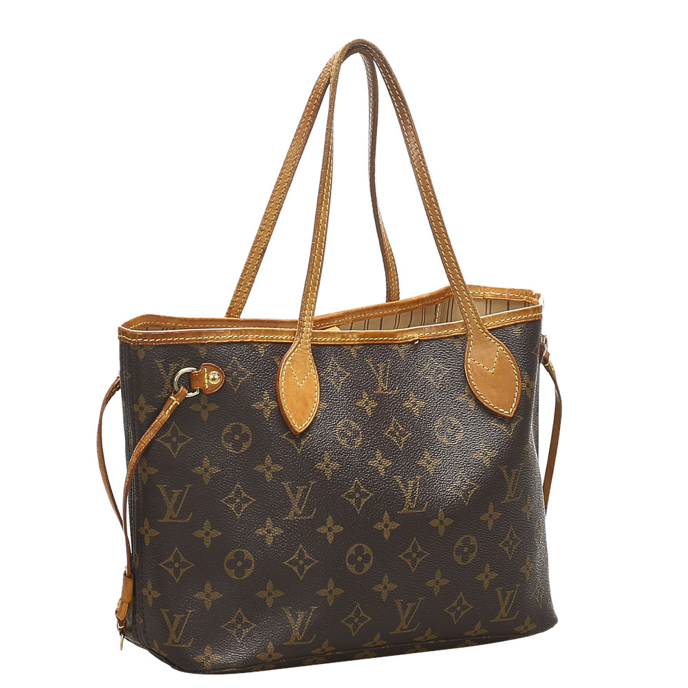 

Louis Vuitton Brown Monogram Canvas Neverfull PM Bag