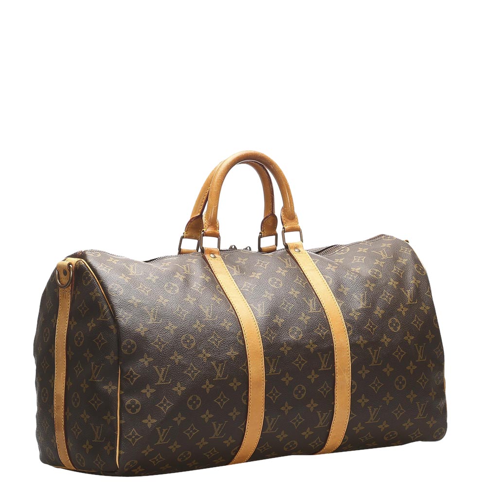 

Louis Vuitton Brown Monogram Canvas Keepall Bandouliere 50 Bag