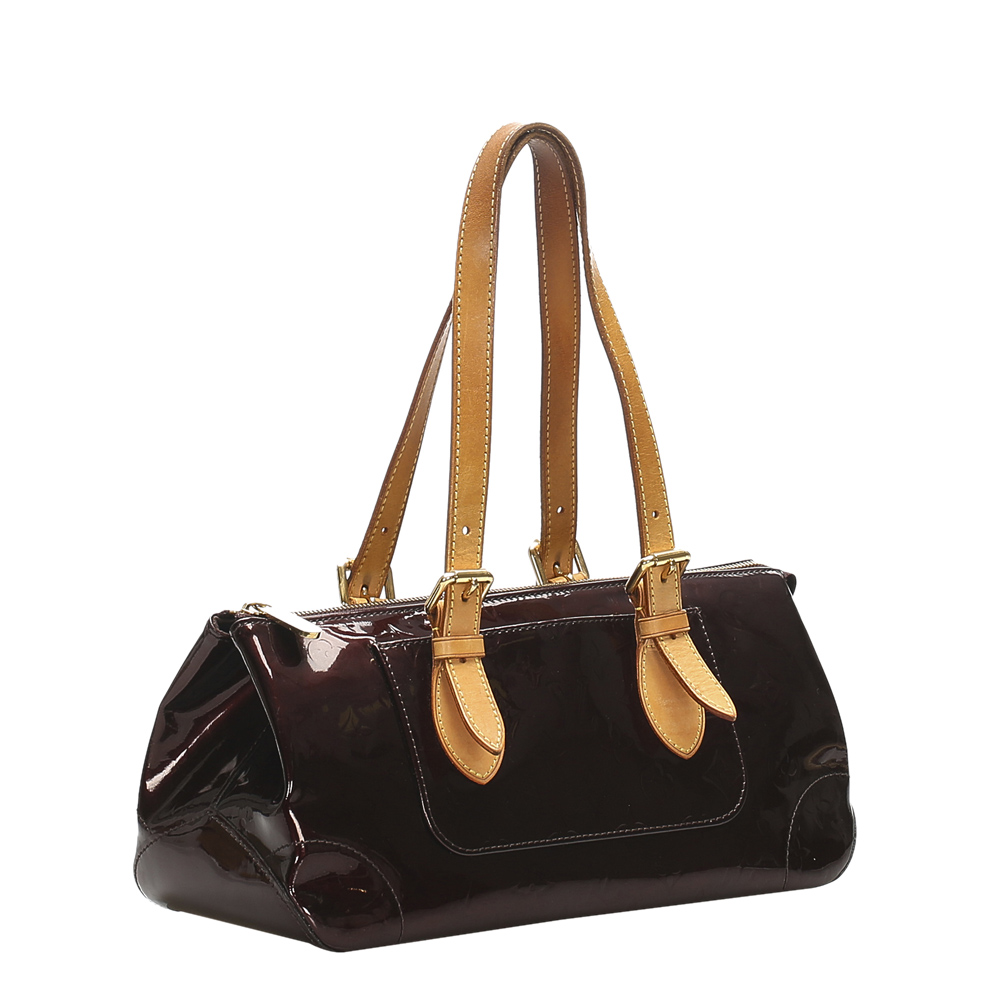 

Louis Vuitton Brown Monogram Vernis Rosewood Avenue Bag