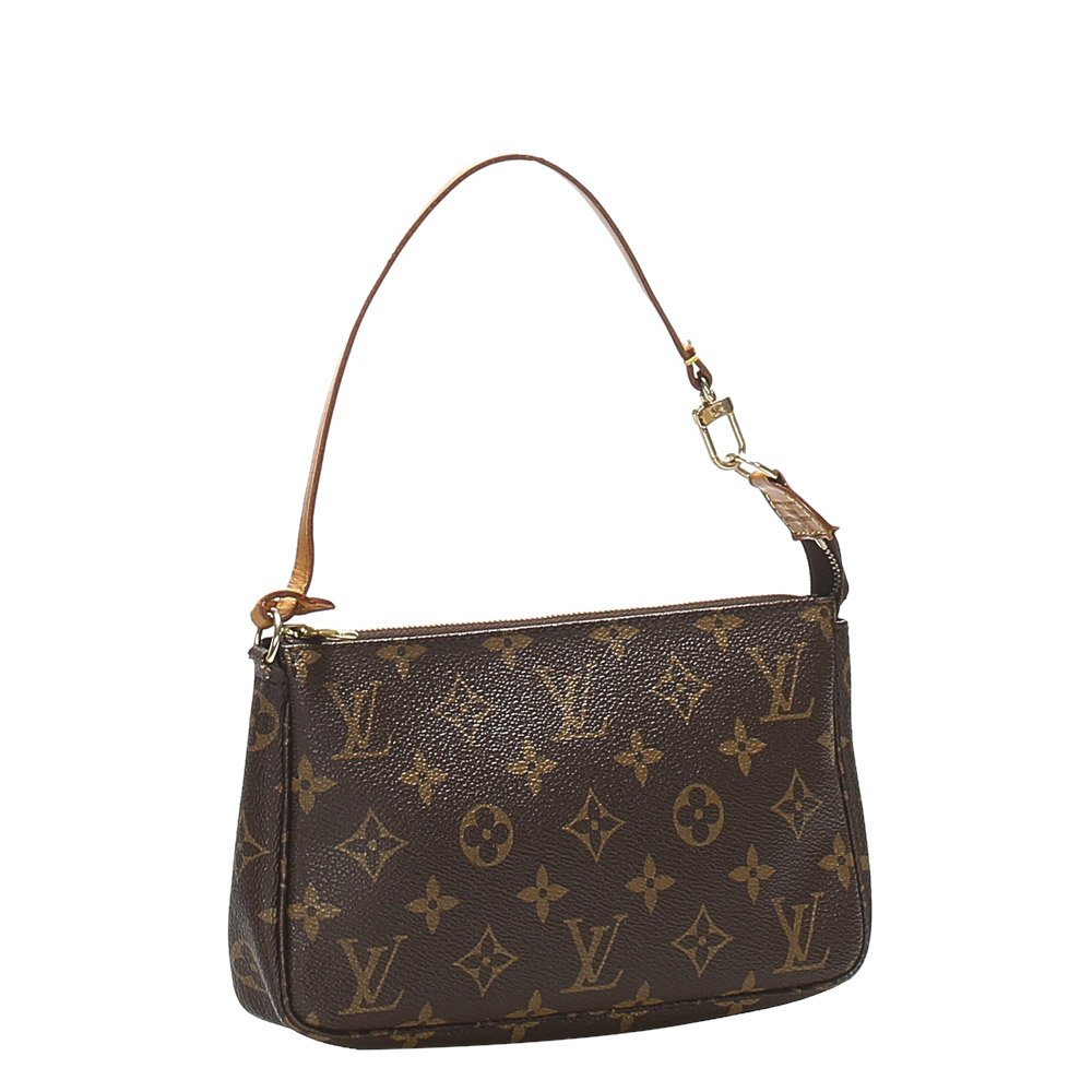 

Louis Vuitton Brown Monogram Canvas Pochette Accessoires Bag
