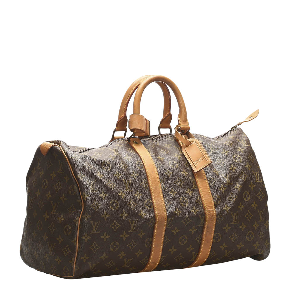 

Louis Vuitton Brown Monogram Canvas Keepall 45 Bag