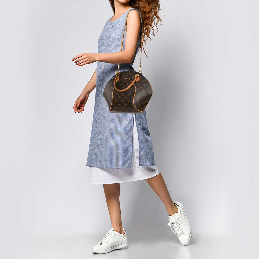 

Louis Vuitton Monogram Canvas and Leather Ellipse PM Bag, Brown