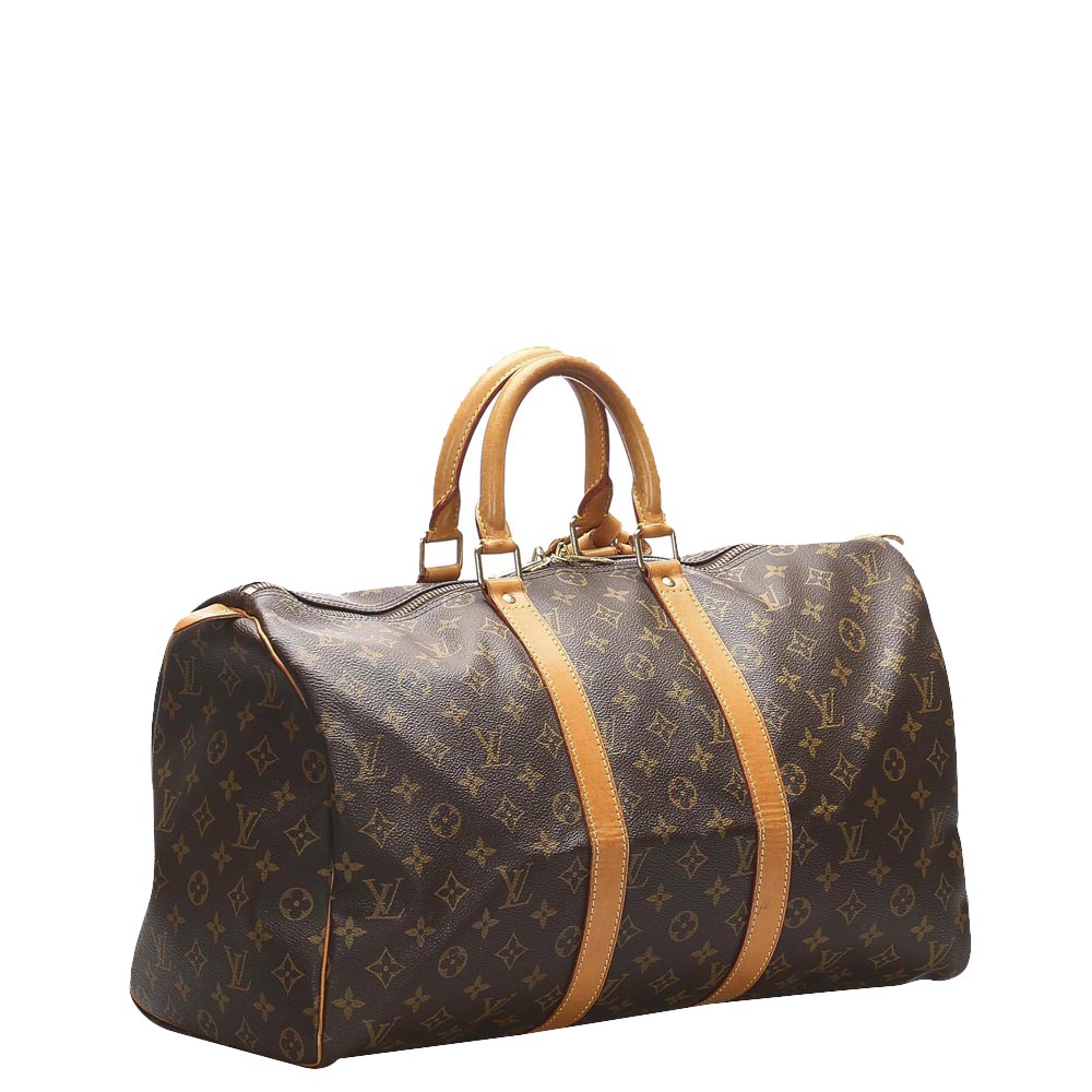 

Louis Vuitton Brown Monogram Canvas Keepall 45 Bag