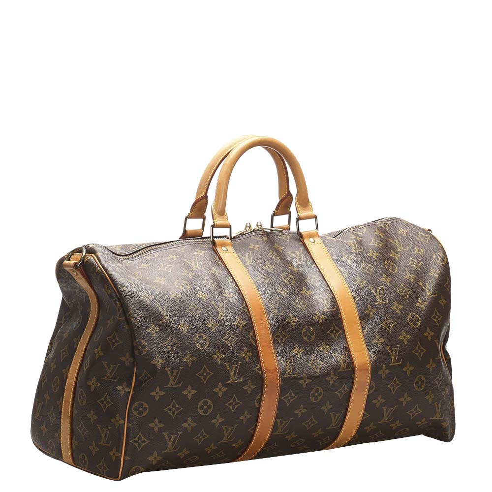 

Louis Vuitton Brown Monogram Canvas Keepall 50 Bag