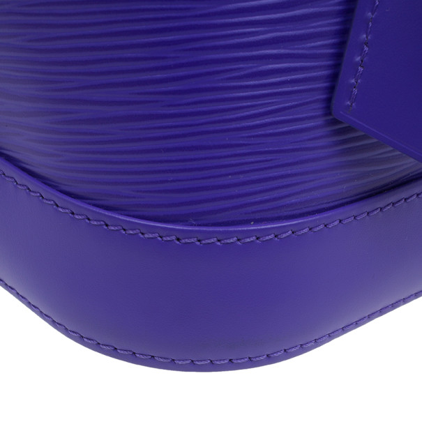 Alma leather handbag Louis Vuitton Purple in Leather - 19455146