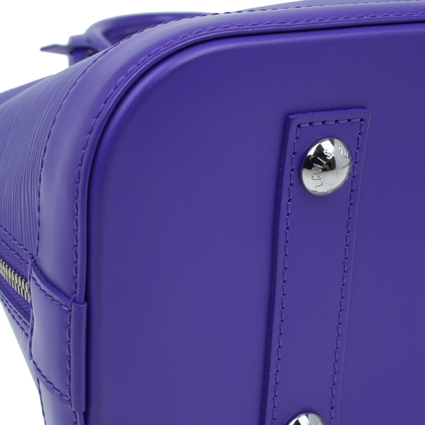 Louis Vuitton Electric Epi Alma MM Purple Leather Patent leather ref.595829  - Joli Closet