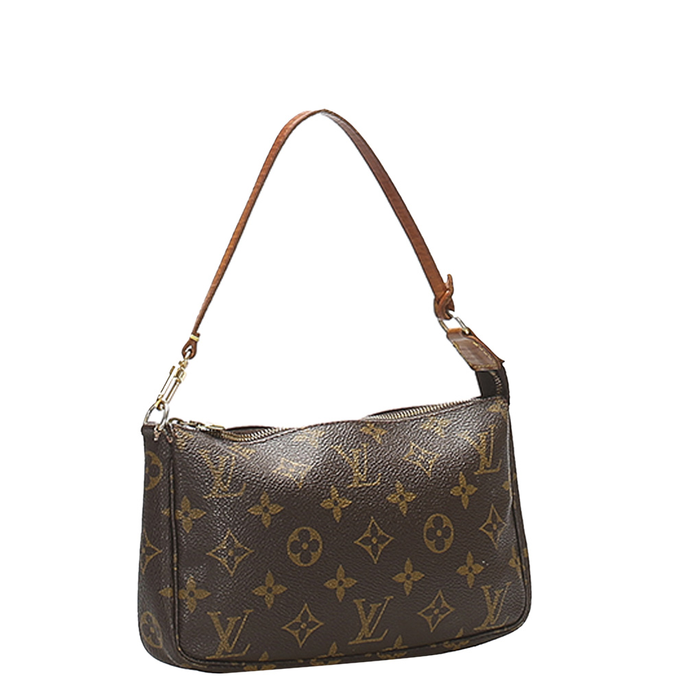 

Louis Vuitton Brown Monogram Canvas Pochette Accessoires Bag