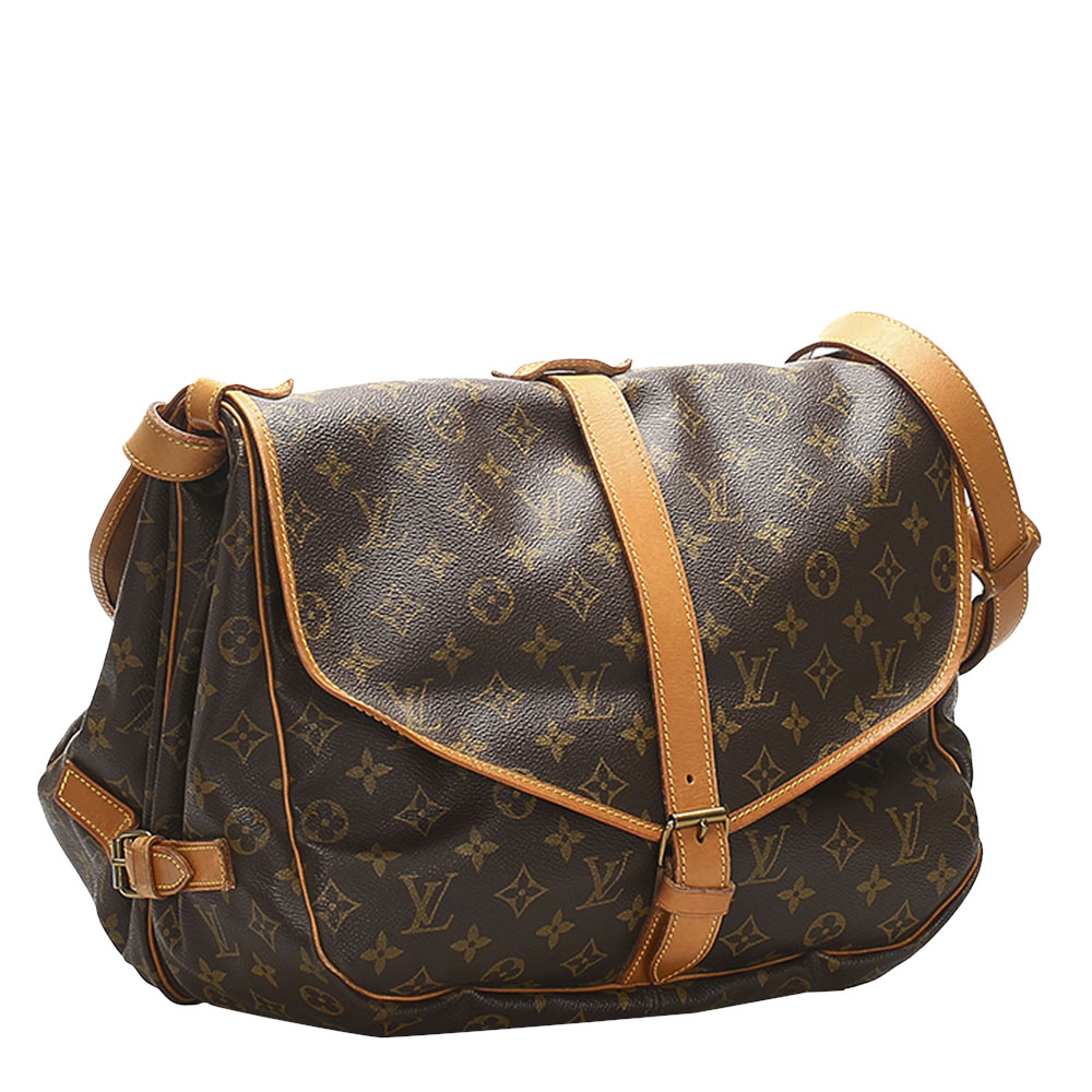 

Louis Vuitton Brown Monogram Canvas Saumur 35 Bag