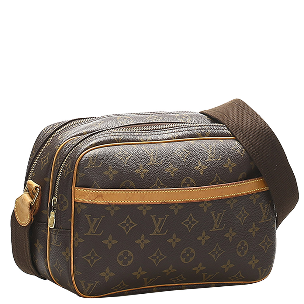 

Louis Vuitton Brown Monogram Canvas Reporter PM Bag