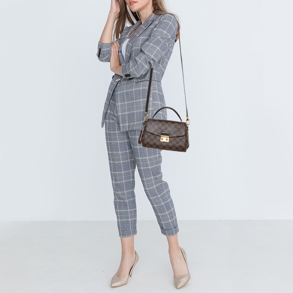 

Louis Vuitton Damier Ebene Canvas Croisette Bag, Brown