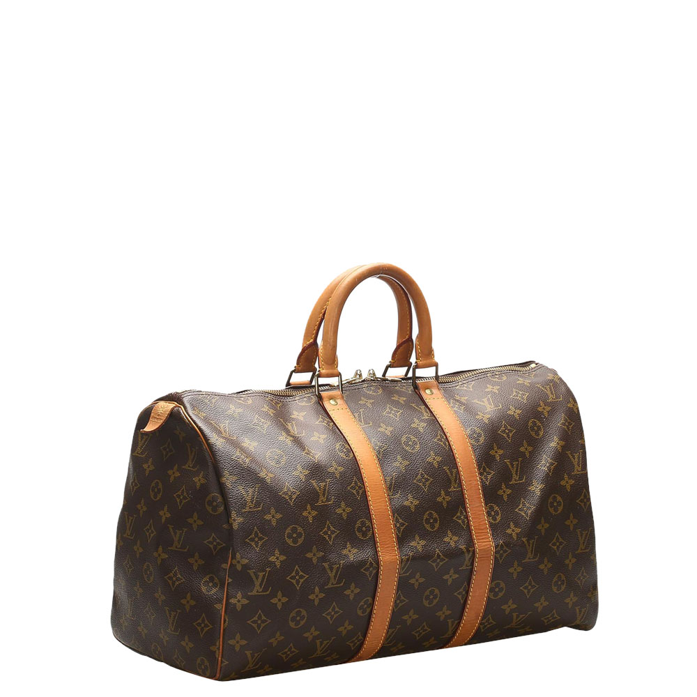 

Louis Vuitton Brown Monogram Canvas Keepall 50 Bag