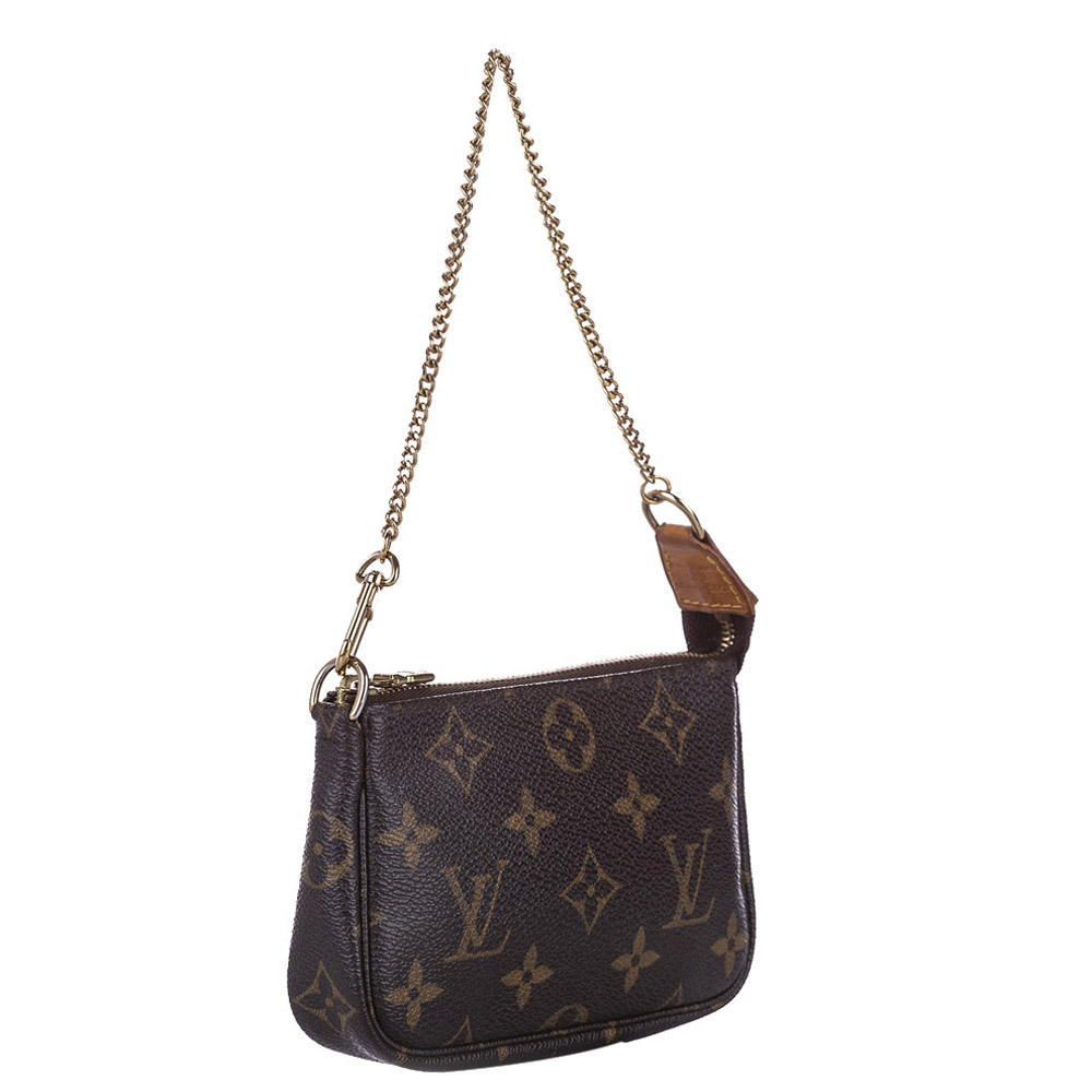 

Louis Vuitton Brown Monogram Canvas Pochette Accessoires Mini Bag