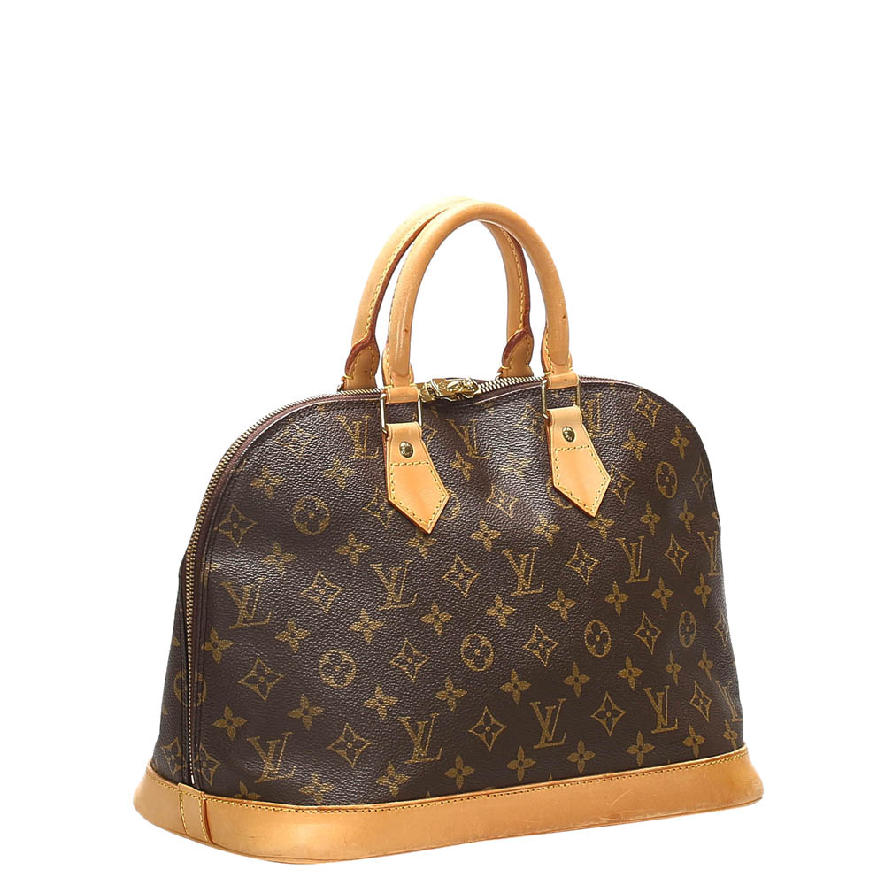 

Louis Vuitton Monogram Canvas Alma PM Bag, Brown