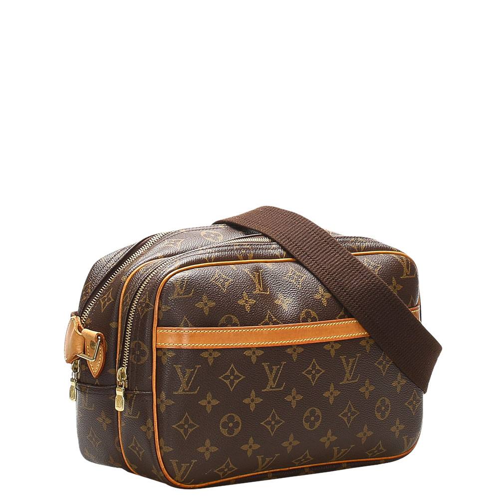 

Louis Vuitton Brown Monogram Canvas Reporter PM Bag