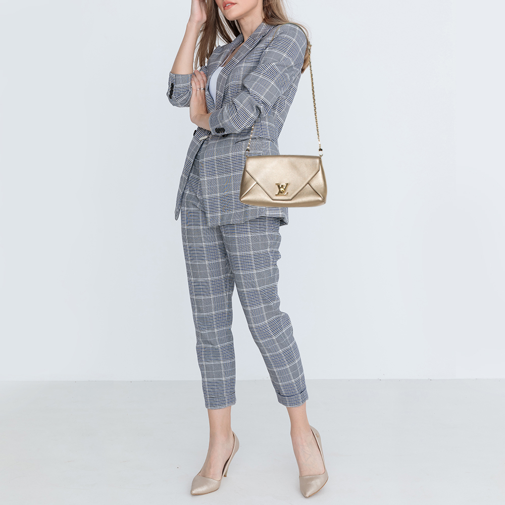 

Louis Vuitton Gold Leather Love Note Bag, Metallic