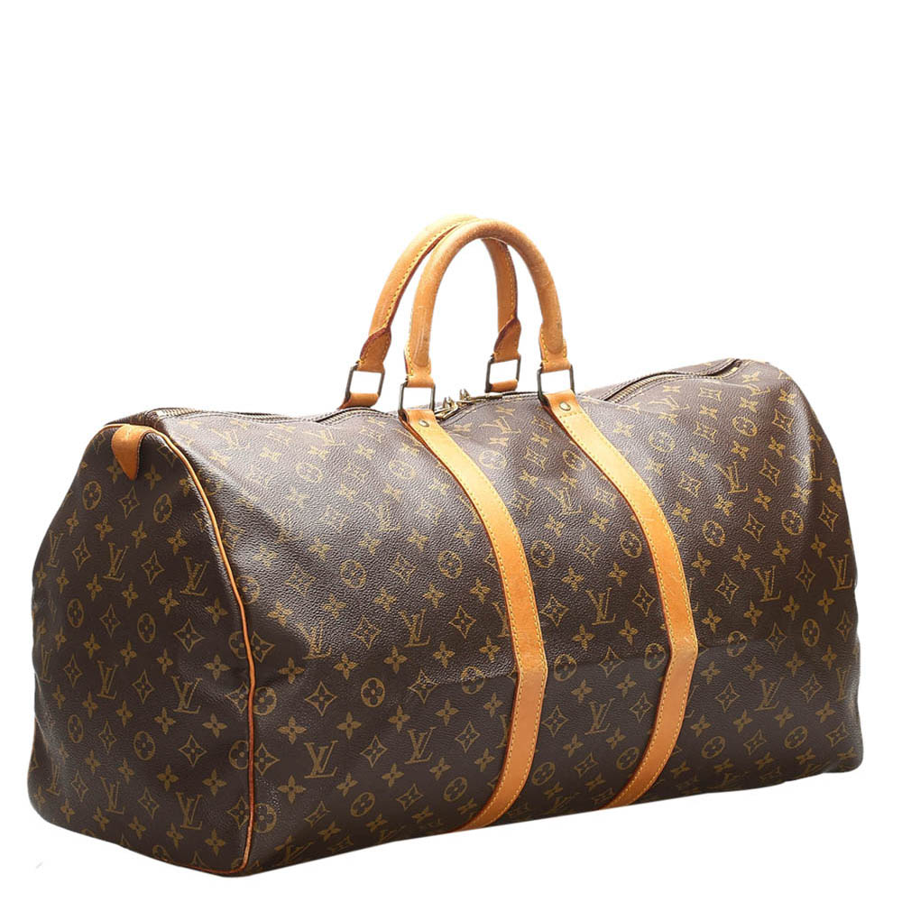 

Louis Vuitton Brown Monogram Canvas Keepall 55 Bag