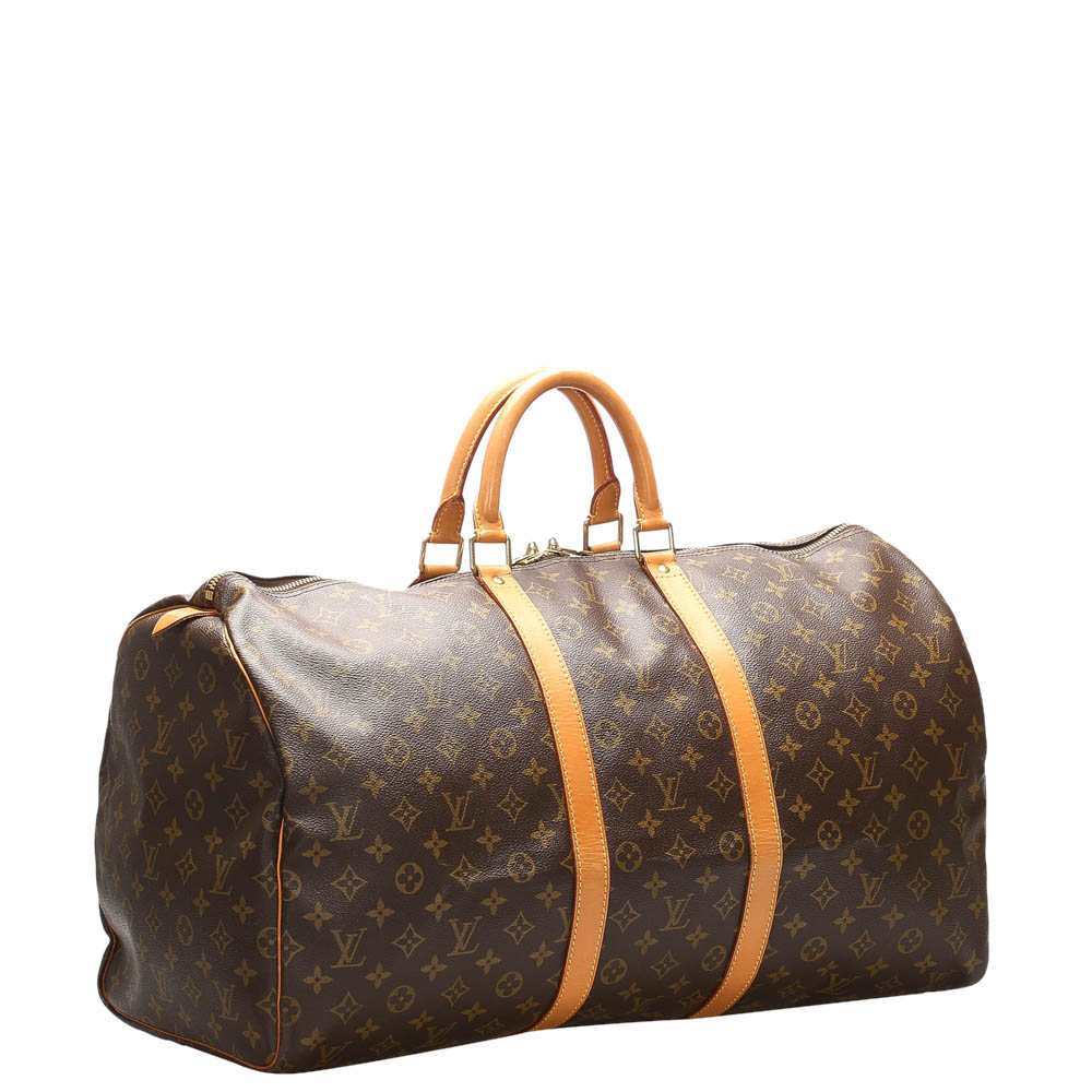 

Louis Vuitton Monogram Canvas Keepall 55 Bag, Brown