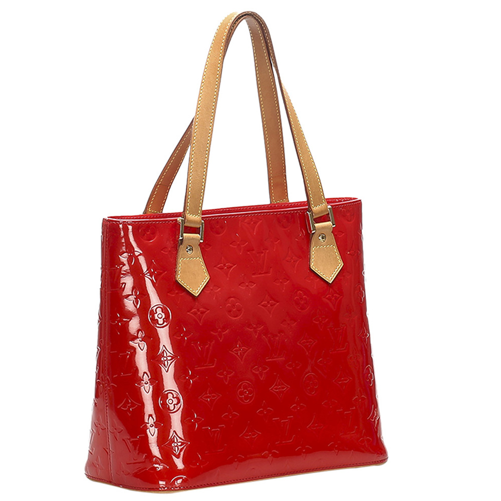 

Louis Vuitton Red Monogram Vernis Houston Bag