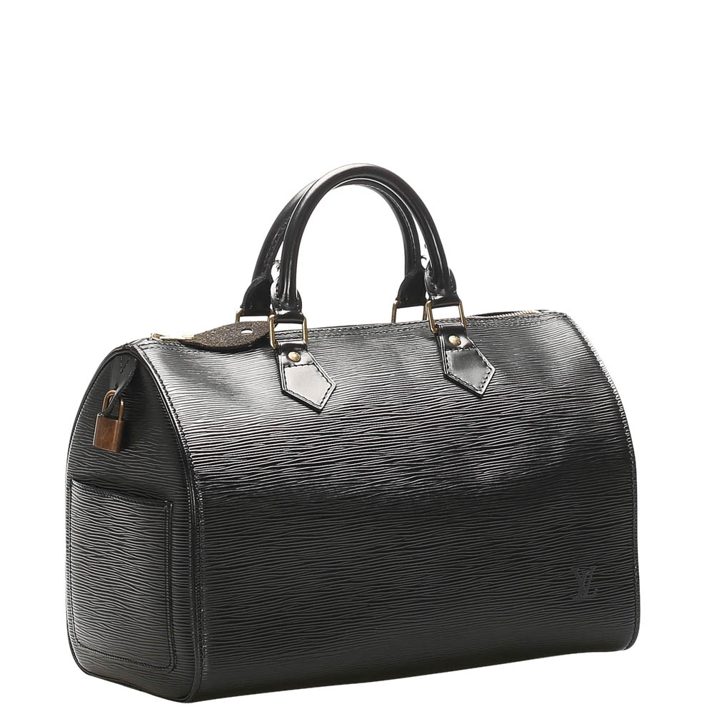 

Louis Vuitton Black Epi Leather Speedy 30 Bag