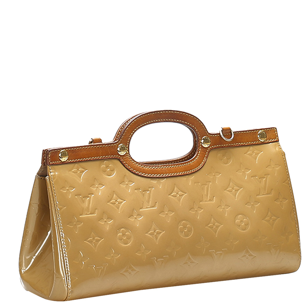 

Louis Vuitton Brown Monogram Vernis Roxbury Drive Bag, Beige