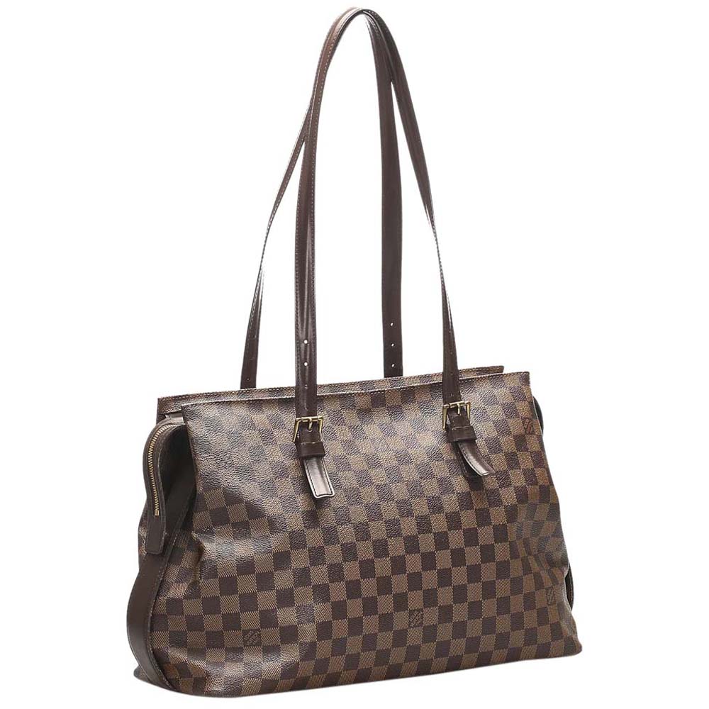 

Louis Vuitton Damier Ebene Canvas Chelsea Bag, Brown
