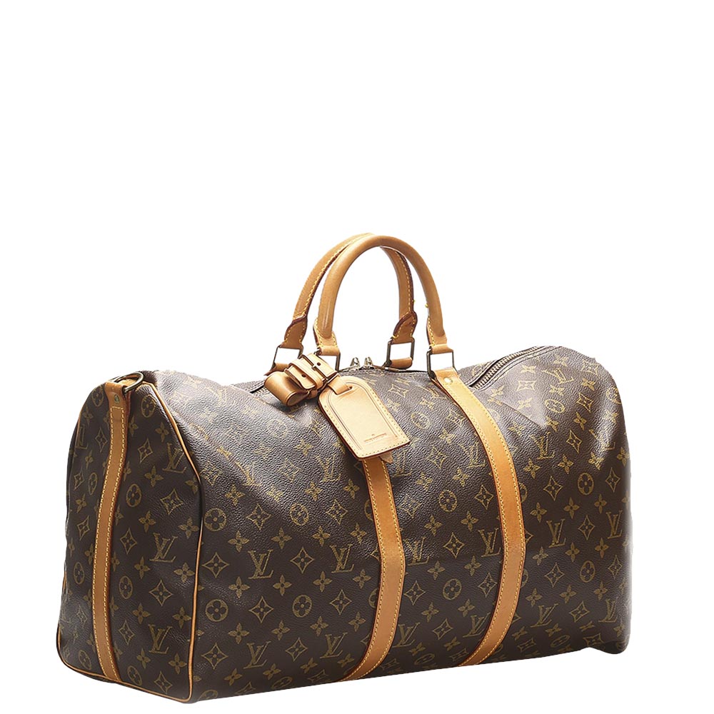 

Louis Vuitton Brown Monogram Canvas Keepall Bandouliere 50 bag