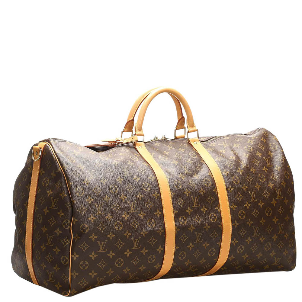 

Louis Vuitton Brown Monogram Canvas Keepall Bandouliere 60 Bag