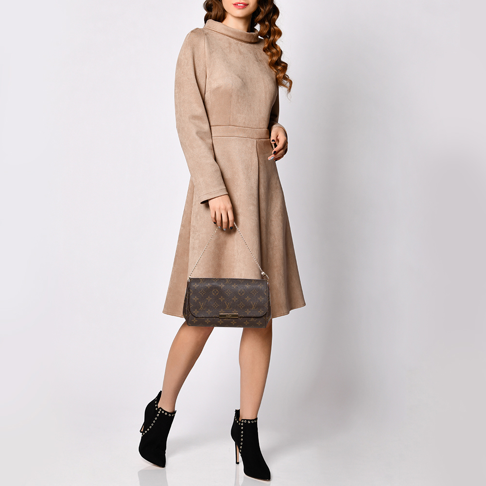 

Louis Vuitton Monogram Canvas Favorite MM Bag, Brown