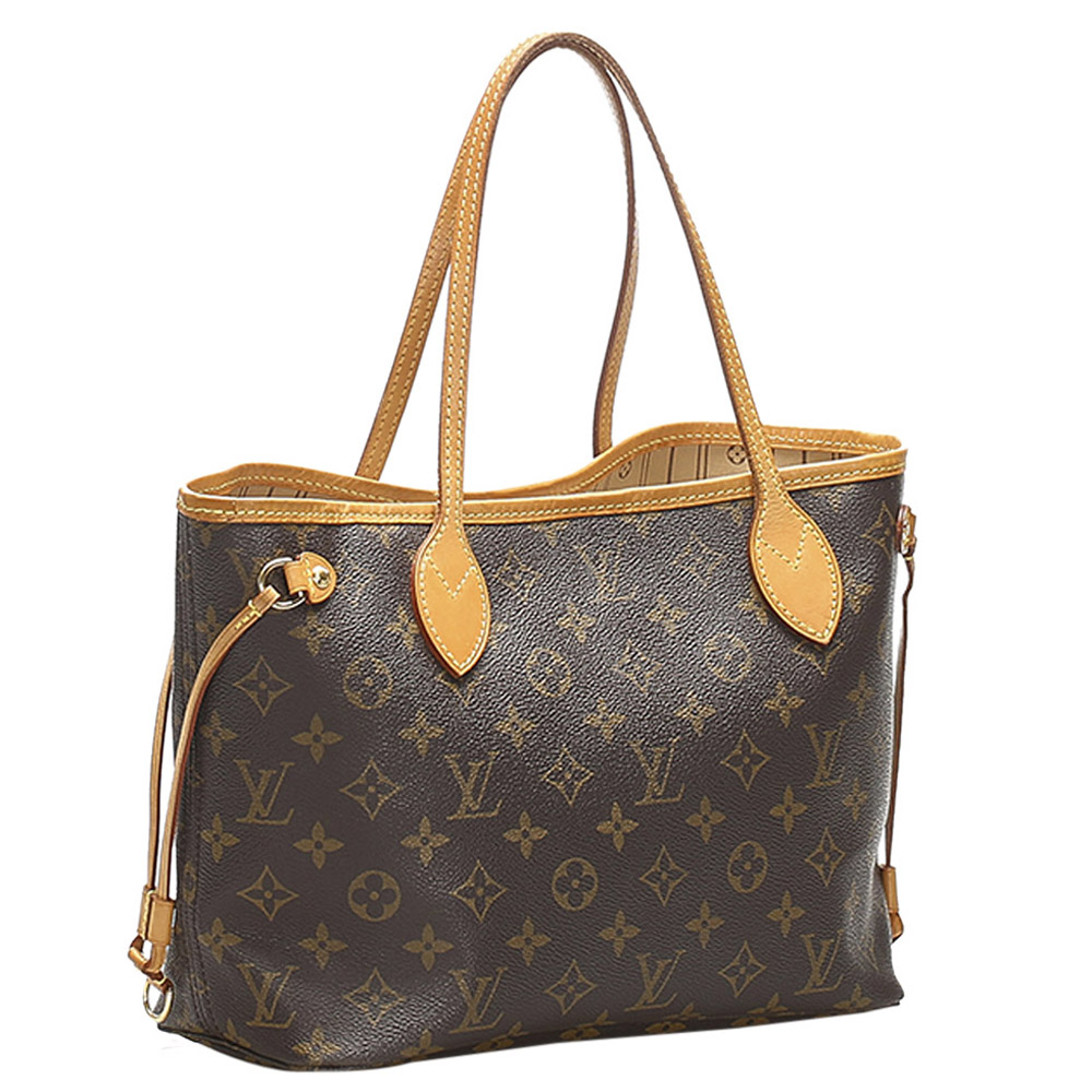 

Louis Vuitton Brown Monogram Canvas Neverfull PM Bag
