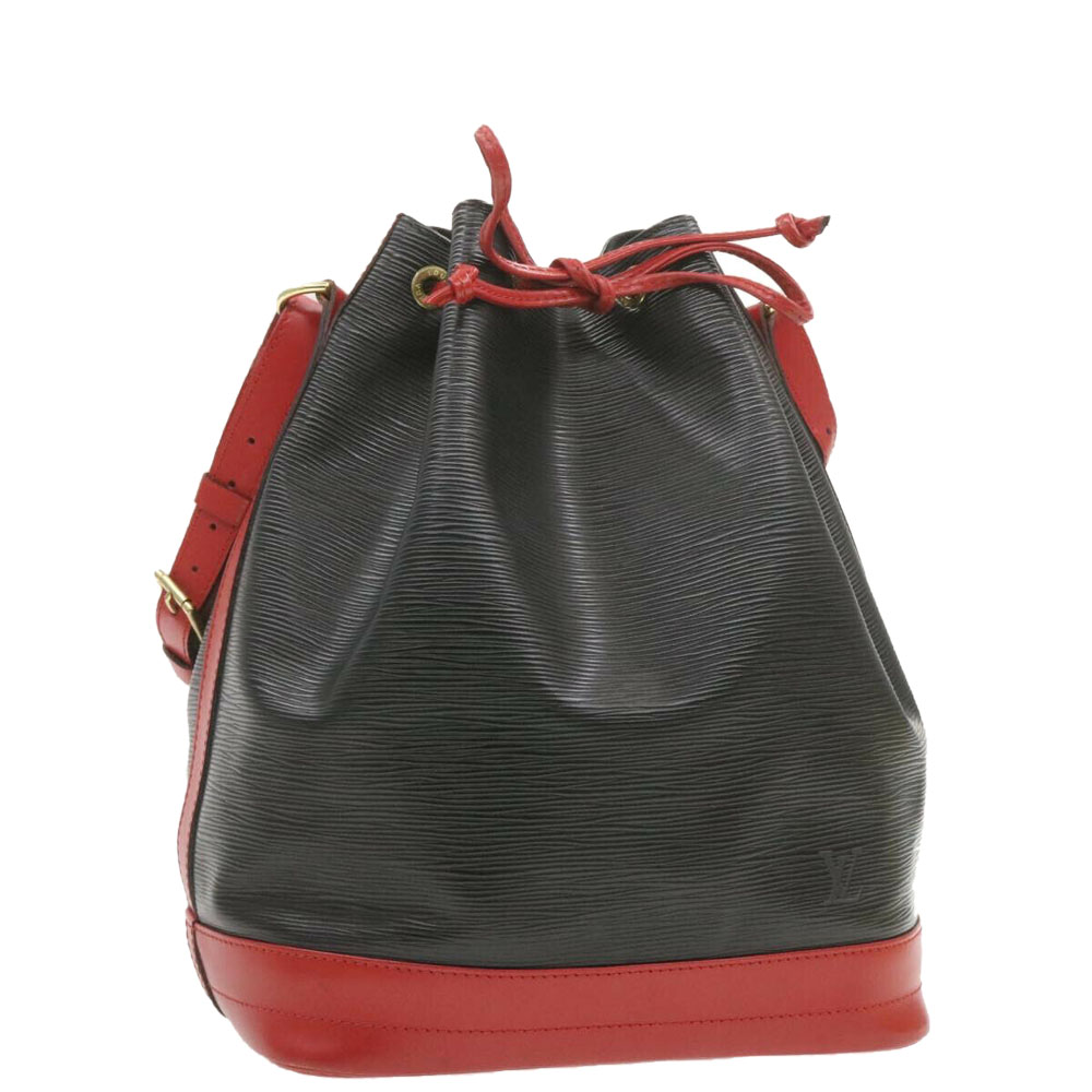 

Louis Vuitton Black/Red Epi Leather Noe Bag