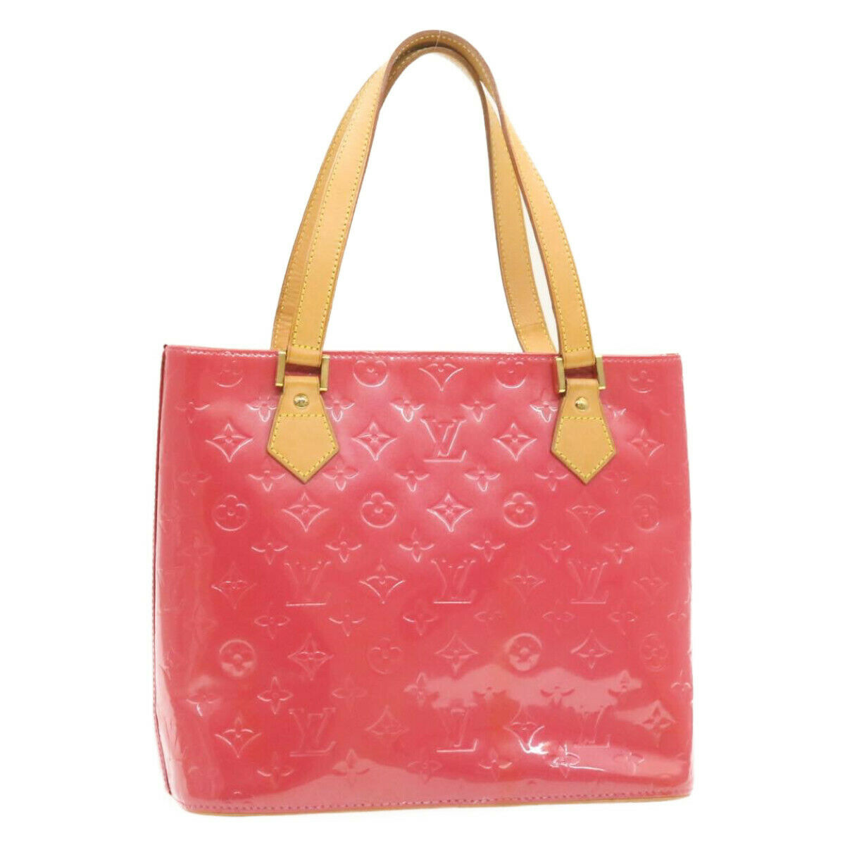 

Louis Vuitton Pink Monogram Vernis Leather Houston Bag