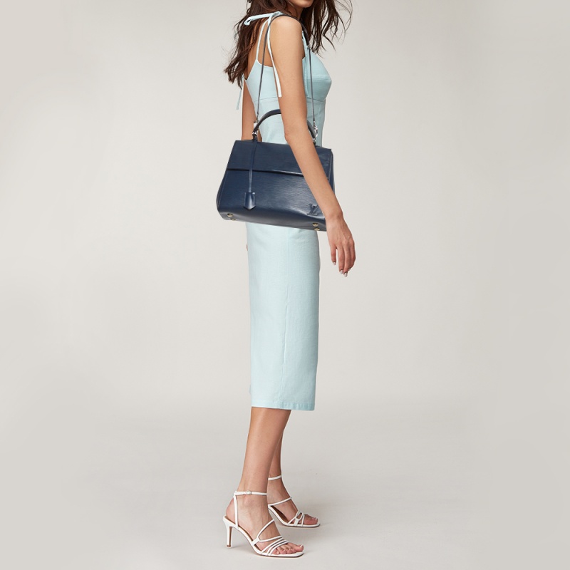 

Louis Vuitton Indigo Epi Leather Cluny MM Bag, Blue