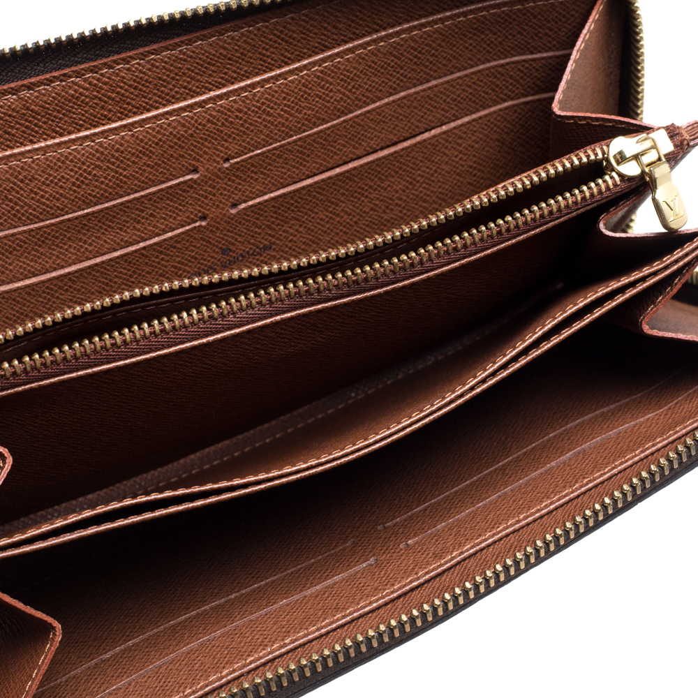 

Louis Vuitton Monogram Canvas Zippy Wallet, Brown