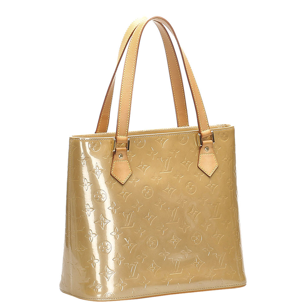 

Louis Vuitton Brown Monogram Vernis Houston Bag, Beige