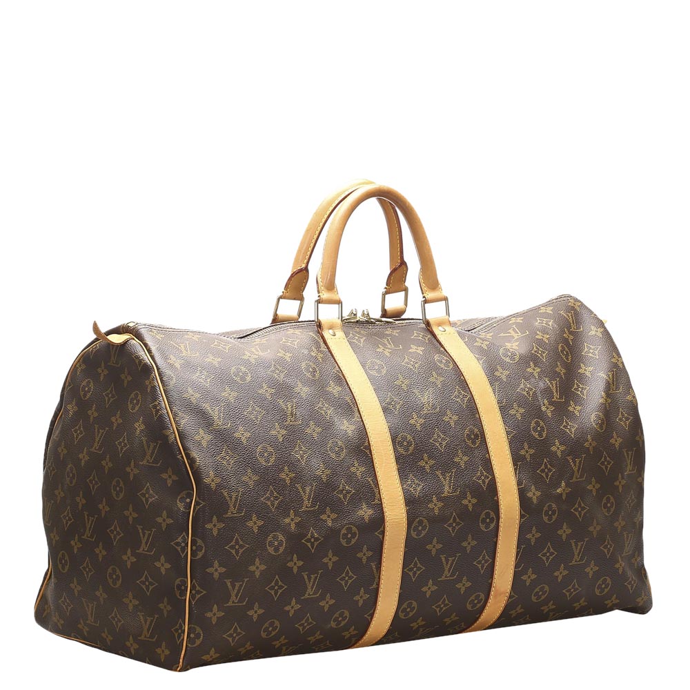 

Louis Vuitton Monogram Canvas Keepall 55 Bag, Brown