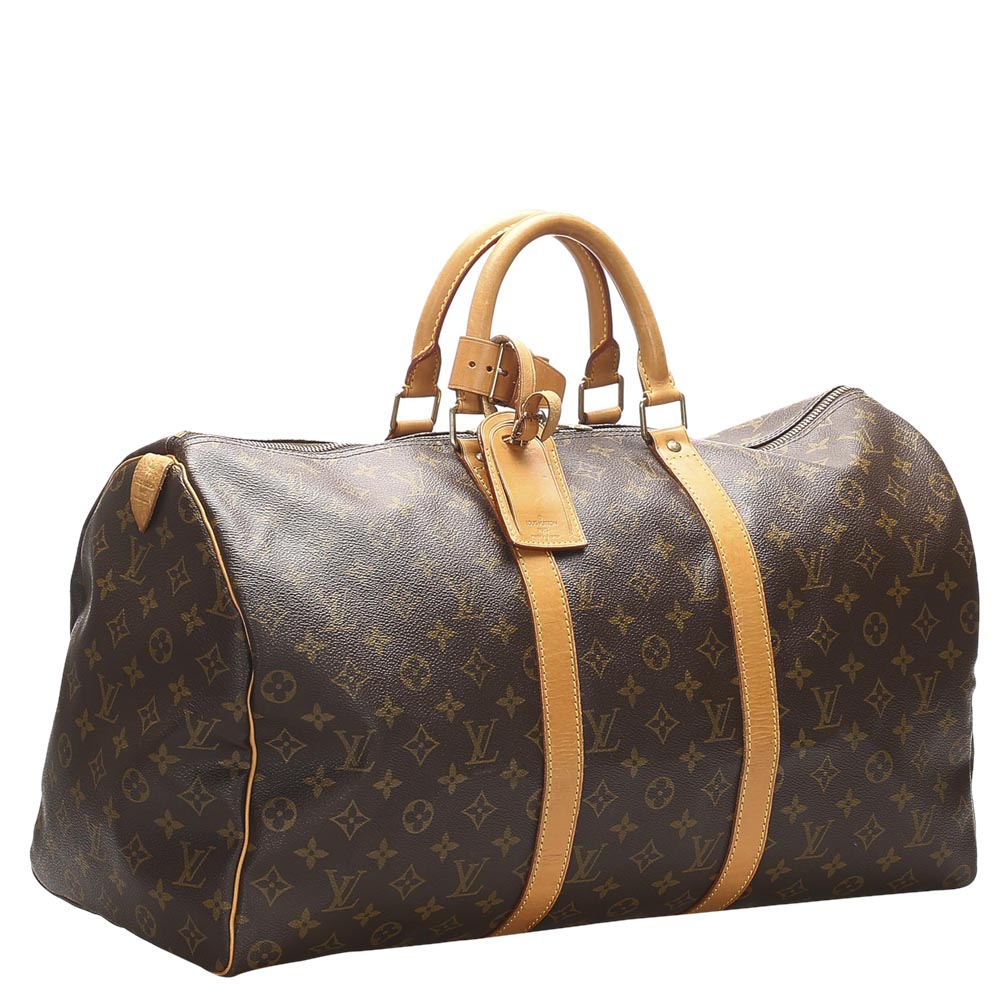 

Louis Vuitton Monogram Canvas Keepall 50 Bag, Brown