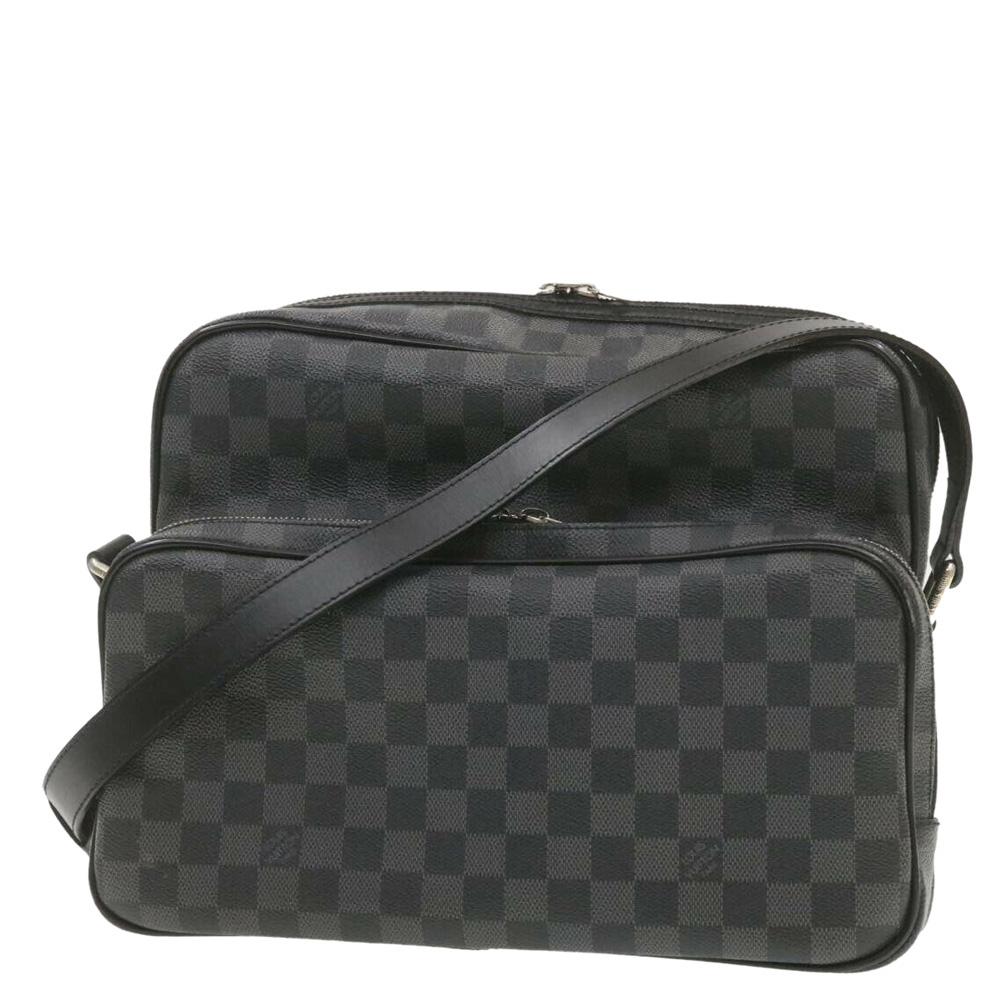 

Louis Vuitton Damier Graphite Canvas Sac Leoh Messenger Bag, Brown