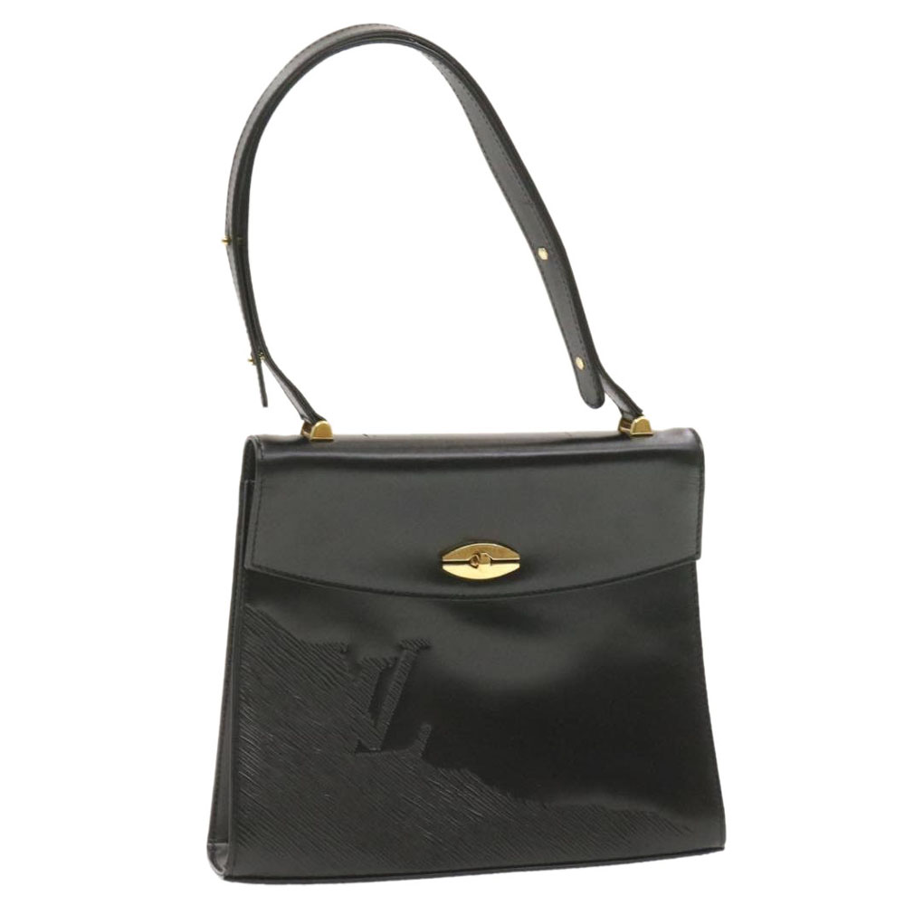 

Louis Vuitton Black Leather Opera Line Delphes Bag