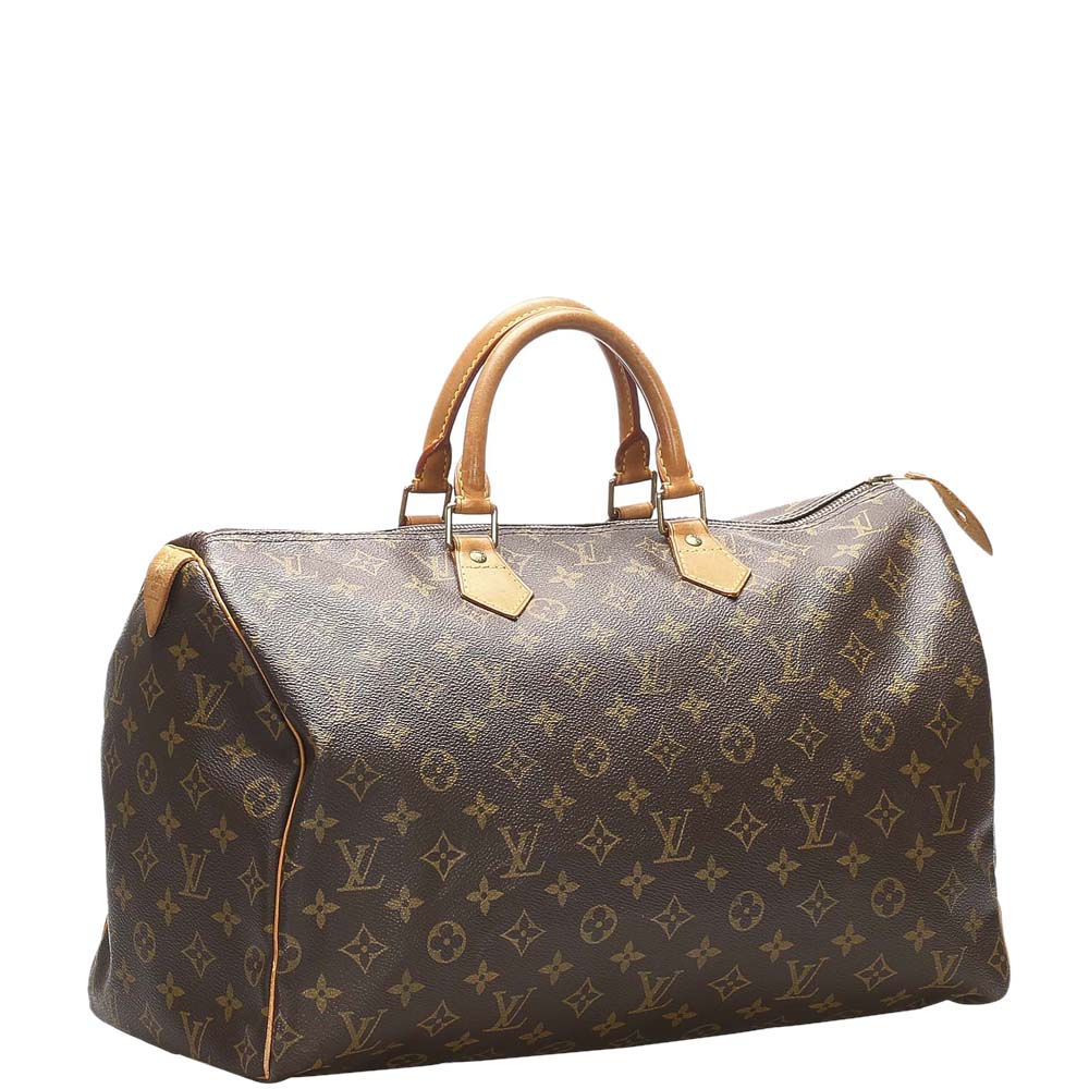 

Louis Vuitton Monogram Canvas Speedy 40 Bag, Brown