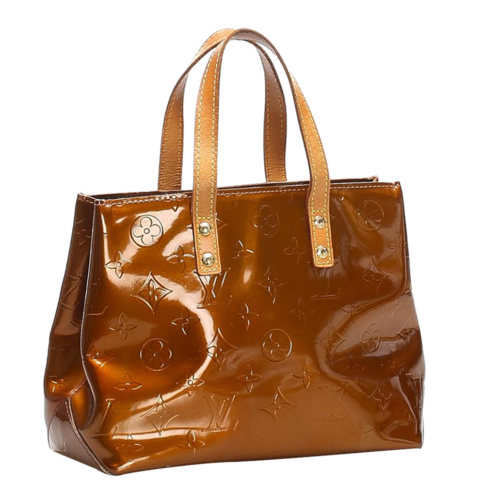 

Louis Vuitton Brown Monogram Vernis Reade PM Bag