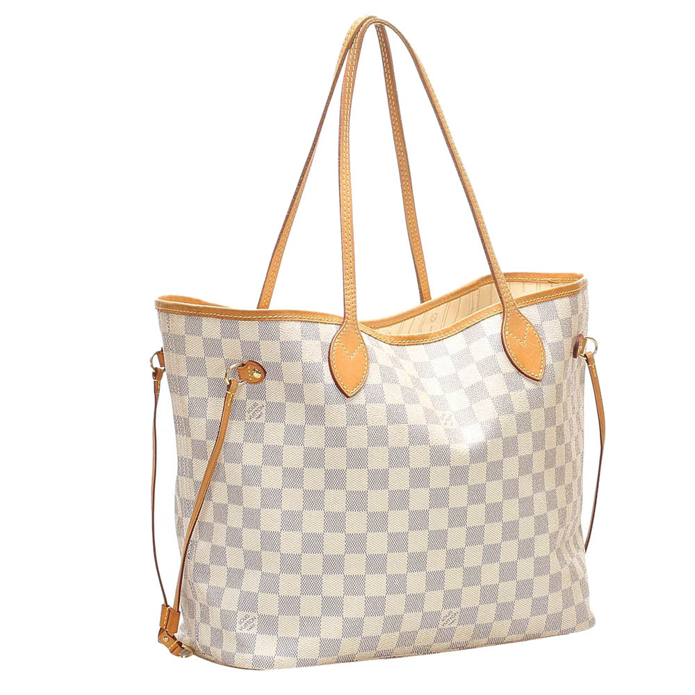 

Louis Vuitton Damier Azur Canvas Neverfull MM Bag, Blue